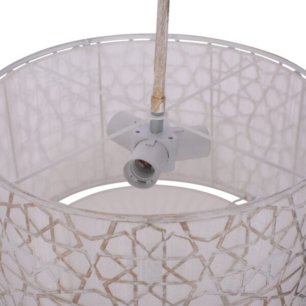 ΦΩΤΙΣΤΙΚΟ ΟΡΟΦΗΣ ΑΣΠΡΟ ΚΑΠΕΛΟ ΜΕ ΦΟΥΝΤΑ ΚΑΙ ΧΡΥΣΕΣ ΛΕΠΤΟΜΕΡΕΙΕΣ Φ40x90Yεκ.HM7647.02 - Image 5