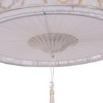 ΦΩΤΙΣΤΙΚΟ ΟΡΟΦΗΣ ΑΣΠΡΟ ΚΑΠΕΛΟ ΜΕ ΦΟΥΝΤΑ ΚΑΙ ΧΡΥΣΕΣ ΛΕΠΤΟΜΕΡΕΙΕΣ Φ40x90Yεκ.HM7647.02 - Image 6