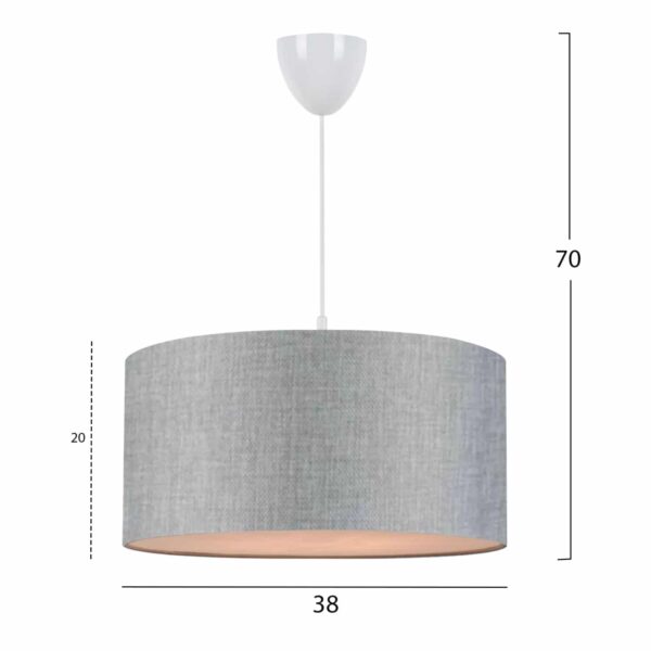 ΦΩΤΙΣΤΙΚΟ ΟΡΟΦΗΣ ΓΚΡΙ HM7620.04 - Image 2