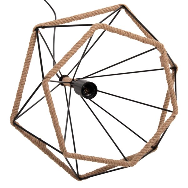 ΦΩΤΙΣΤΙΚΟ ΟΡΟΦΗΣ ΚΡΕΜΑΣΤΟ HM4062 ΜΕΤΑΛΛΟ ΜΑΥΡΟ-ΣΧΟΙΝΙ 33x37x128Υεκ. - Image 6