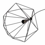 ΦΩΤΙΣΤΙΚΟ ΟΡΟΦΗΣ ΚΡΕΜΑΣΤΟ HM4064 ΜΑΥΡΟ ΜΕΤΑΛΛΙΚΟ ΚΑΠΕΛΟ 32x37x128Yεκ. - Image 6