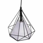 ΦΩΤΙΣΤΙΚΟ ΟΡΟΦΗΣ ΚΡΕΜΑΣΤΟ HM4065 ΜΑΥΡΟ ΜΕΤΑΛΛΙΚΟ ΚΑΠΕΛΟ-ΛΕΥΚΟ ΚΑΛΥΜΜΑ ΛΑΜΠΤΗΡΑ 25x25x125Y εκ. - Image 4