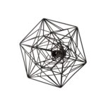 ΦΩΤΙΣΤΙΚΟ ΟΡΟΦΗΣ ΚΡΕΜΑΣΤΟ HM4067 ΜΑΥΡΟ ΜΕΤΑΛΛΙΚΟ ΔΙΚΤΥΩΤΟ ΚΑΠΕΛΟ 36x30x130Υεκ. - Image 6