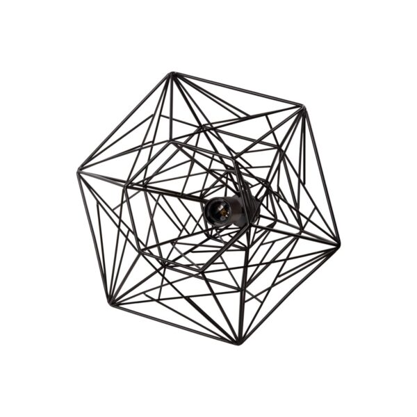 ΦΩΤΙΣΤΙΚΟ ΟΡΟΦΗΣ ΚΡΕΜΑΣΤΟ HM4067 ΜΑΥΡΟ ΜΕΤΑΛΛΙΚΟ ΔΙΚΤΥΩΤΟ ΚΑΠΕΛΟ 36x30x130Υεκ. - Image 6