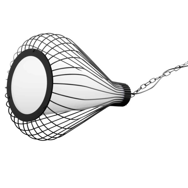 ΦΩΤΙΣΤΙΚΟ ΟΡΟΦΗΣ ΚΡΕΜΑΣΤΟ HM4074 ΜΕΤΑΛΛΙΚΟ ΜΑΥΡΟ ΚΑΠΕΛΟ Φ33x43-141Yεκ. - Image 5