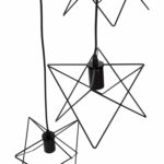 ΦΩΤΙΣΤΙΚΟ ΟΡΟΦΗΣ ΚΡΕΜΑΣΤΟ HM4076 ΤΡΙΦΩΤΟ ΜΑΥΡΟ ΜΕΤΑΛΛΟ Φ23x122Υεκ. - Image 4