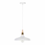 ΦΩΤΙΣΤΙΚΟ ΟΡΟΦΗΣ ΚΡΕΜΑΣΤΟ HM4081 ΛΕΥΚΟ ΜΕΤΑΛΛΟ-ΞΥΛΙΝΗ ΛΕΠΤΟΜΕΡΕΙΑ 35x35x113Υεκ