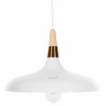 ΦΩΤΙΣΤΙΚΟ ΟΡΟΦΗΣ ΚΡΕΜΑΣΤΟ HM4081 ΛΕΥΚΟ ΜΕΤΑΛΛΟ-ΞΥΛΙΝΗ ΛΕΠΤΟΜΕΡΕΙΑ 35x35x113Υεκ - Image 4