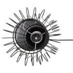 ΦΩΤΙΣΤΙΚΟ ΟΡΟΦΗΣ ΚΡΕΜΑΣΤΟ HM4087 ΜΑΥΡΟ ΜΕΤΑΛΛΟ-ΛΕΥΚΟ ΥΦΑΣΜΑ Φ24x130Υεκ. - Image 6