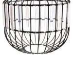 ΦΩΤΙΣΤΙΚΟ ΟΡΟΦΗΣ ΚΡΕΜΑΣΤΟ HM4093 ΜΕΤΑΛΛΙΚΟ ΜΑΥΡΟ ΚΑΙ ΓΥΑΛΙ Φ29x38-137Yεκ. - Image 3