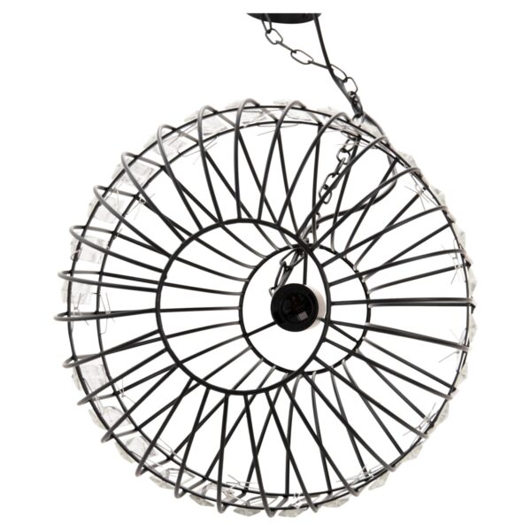 ΦΩΤΙΣΤΙΚΟ ΟΡΟΦΗΣ ΚΡΕΜΑΣΤΟ HM4093 ΜΕΤΑΛΛΙΚΟ ΜΑΥΡΟ ΚΑΙ ΓΥΑΛΙ Φ29x38-137Yεκ. - Image 6