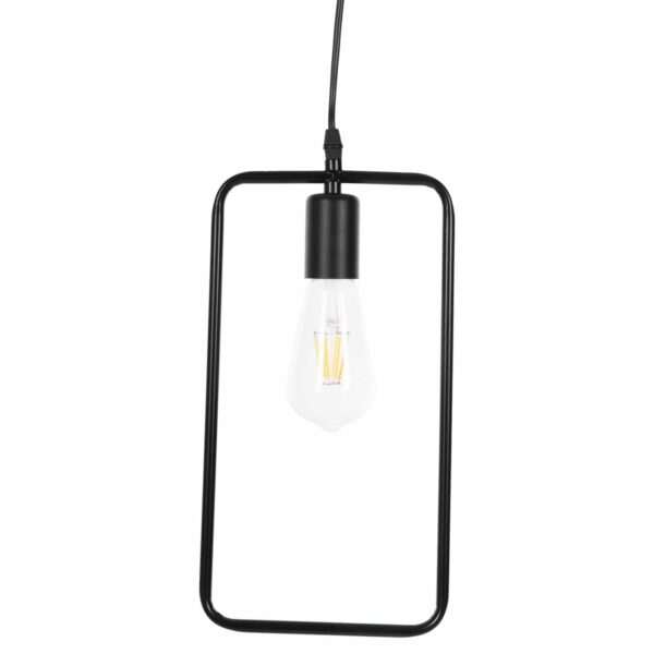 ΦΩΤΙΣΤΙΚΟ ΟΡΟΦΗΣ ΚΡΕΜΑΣΤΟ HM4097 ΜΑΥΡΟ ΜΕΤΑΛΛΙΚΟ ΟΡΘΟΓΩΝΙΟ 17,5x133Υεκ. - Image 3