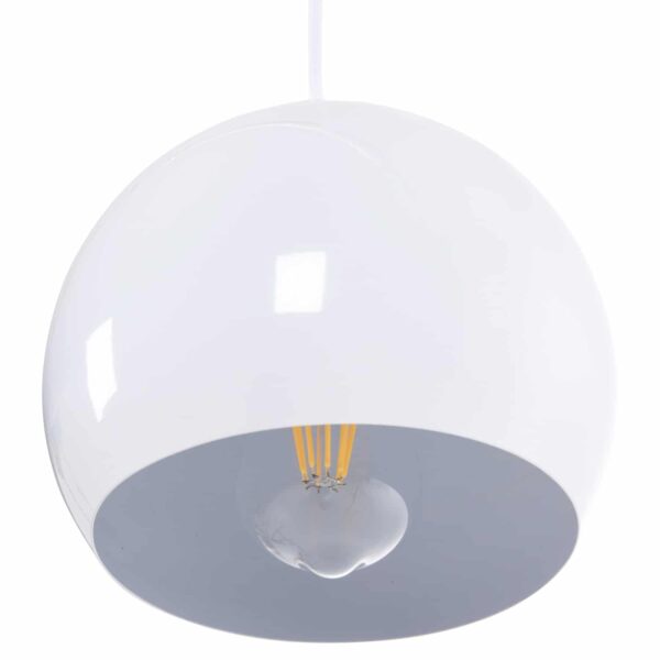 ΦΩΤΙΣΤΙΚΟ ΟΡΟΦΗΣ ΚΡΕΜΑΣΤΟ HM4108 ΛΕΥΚΗ ΜΕΤΑΛΛΙΚΗ ΚΑΜΠΑΝΑ 19x19x115Υεκ - Image 4