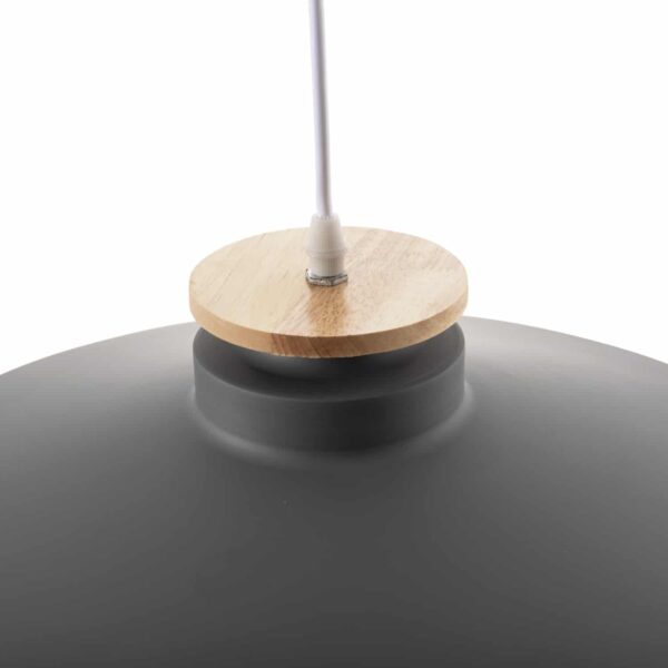 ΦΩΤΙΣΤΙΚΟ ΟΡΟΦΗΣ ΚΡΕΜΑΣΤΟ HM4159.03 ΓΚΡΙ ΜΕΤΑΛΛΙΚΟ ΚΑΠΕΛΟ Φ40x116Υεκ - Image 3