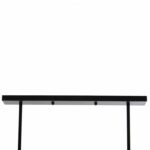 ΦΩΤΙΣΤΙΚΟ ΟΡΟΦΗΣ ΚΡΕΜΑΣΤΟ HM4179 ΜΑΥΡΟ ΜΕΤΑΛΛΙΚΟ 4-ΦΩΤΟ 78x30,5x26Υεκ. - Image 6