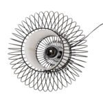 ΦΩΤΙΣΤΙΚΟ ΟΡΟΦΗΣ ΚΡΕΜΑΣΤΟ HM4183 ΜΑΥΡΟ ΜΕΤΑΛΛΟ 30,5x30,5x125Υεκ. - Image 5