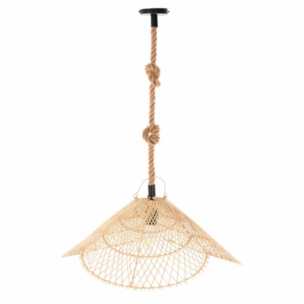 ΦΩΤΙΣΤΙΚΟ ΟΡΟΦΗΣ ΚΡΕΜΑΣΤΟ HM7878.02 RATTAN ΣΕ ΦΥΣΙΚΟ ΧΡΩΜΑ Φ58,5x31Yεκ - Image 3