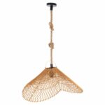 ΦΩΤΙΣΤΙΚΟ ΟΡΟΦΗΣ ΚΡΕΜΑΣΤΟ HM7880.02 RATTAN ΣΕ ΜΠΕΖ ΤΗΣ ΑΜΜΟΥ ΧΡΩΜΑ Φ97x46Υεκ - Image 3