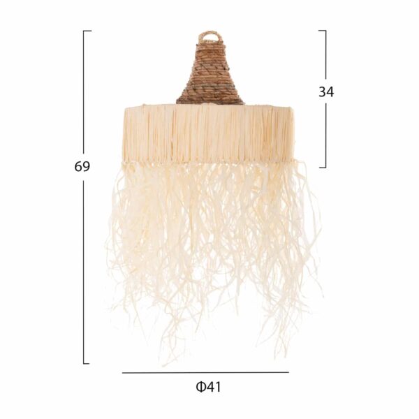 ΦΩΤΙΣΤΙΚΟ ΟΡΟΦΗΣ ΚΡΕΜΑΣΤΟ ΜΕ ΚΡΟΣΙΑ HM7853 ΙΝΕΣ ΦΟΙΝΙΚΑ ΑΠΟΞΗΡΑΜΕΝΕΣ Φ41x34Yεκ - Image 2