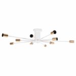 ΦΩΤΙΣΤΙΚΟ ΟΡΟΦΗΣ ΚΡΕΜΑΣΤΟ ΠΟΛΥΦΩΤΟ 10ΦΩΤΟ HM4122 ΛΕΥΚΟ ΜΕΤΑΛΛΟ 18,5Υ εκ. - Image 3