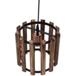 ΦΩΤΙΣΤΙΚΟ ΟΡΟΦΗΣ ΚΥΛΙΝΔΡΙΚΟ ΜΕ ΜΕΤΑΛΛΟ ΚΑΙ ΞΥΛΟ Φ23x77Y εκ.HM7704.01 - Image 3