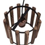 ΦΩΤΙΣΤΙΚΟ ΟΡΟΦΗΣ ΚΥΛΙΝΔΡΙΚΟ ΜΕ ΜΕΤΑΛΛΟ ΚΑΙ ΞΥΛΟ Φ23x77Y εκ.HM7704.01 - Image 5