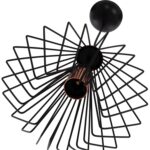 ΦΩΤΙΣΤΙΚΟ ΟΡΟΦΗΣ ΜΑΥΡΟ ΜΕΤΑΛΛΟ ΣΧΗΜΑ ΔΙΑΜΑΝΤΙ Φ28x60Yεκ.HM7683.01 - Image 5