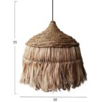 ΦΩΤΙΣΤΙΚΟ ΟΡΟΦΗΣ ME ΚΑΠΕΛΟ ΑΠΟ ΙΝΕΣ ΑΜΠΑΚΑ ΣΕ ΦΥΣΙΚΟ Φ52x32-120Yεκ.HM7777 - Image 2