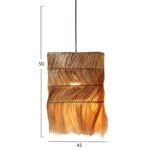 ΦΩΤΙΣΤΙΚΟ ΟΡΟΦΗΣ ΜΕ ΚΥΛΙΝΔΡΙΚΟ ΚΑΠΕΛΟ ΑΠΟ ΑΜΠΑΚΑ ΣΕ ΦΥΣΙΚΟ ΧΡΩΜΑ Φ45x52-120Yεκ.HM7757 - Image 2