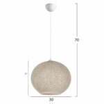 ΦΩΤΙΣΤΙΚΟ ΟΡΟΦΗΣ ΕΣΩΤΕΡΙΚΟΥ ΧΩΡΟΥ ΕΚΡΟΥ Φ30Χ70Υεκ. HM7625.02 - Image 2