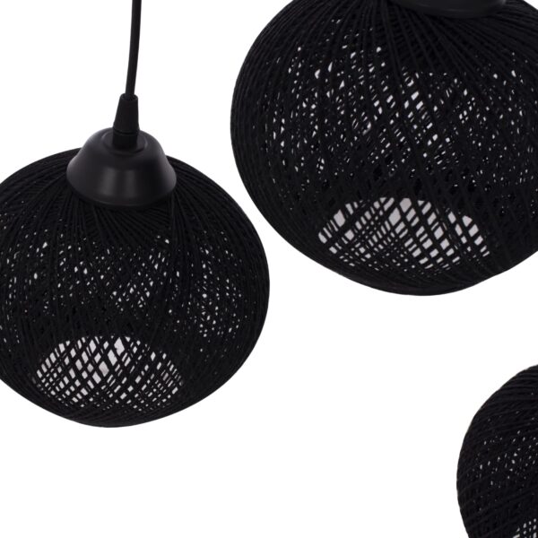 ΦΩΤΙΣΤΙΚΟ ΟΡΟΦΗΣ ΕΣΩΤΕΡΙΚΟΥ ΧΩΡΟΥ ΤΡΙΦΩΤΟ ΜΕ ΣΦΑΙΡΙΚΑ ΚΑΠΕΛΑ ΑΠΟ ΣΧΟΙΝΙ 50x18x80Y εκ.HM7705.01 - Image 5