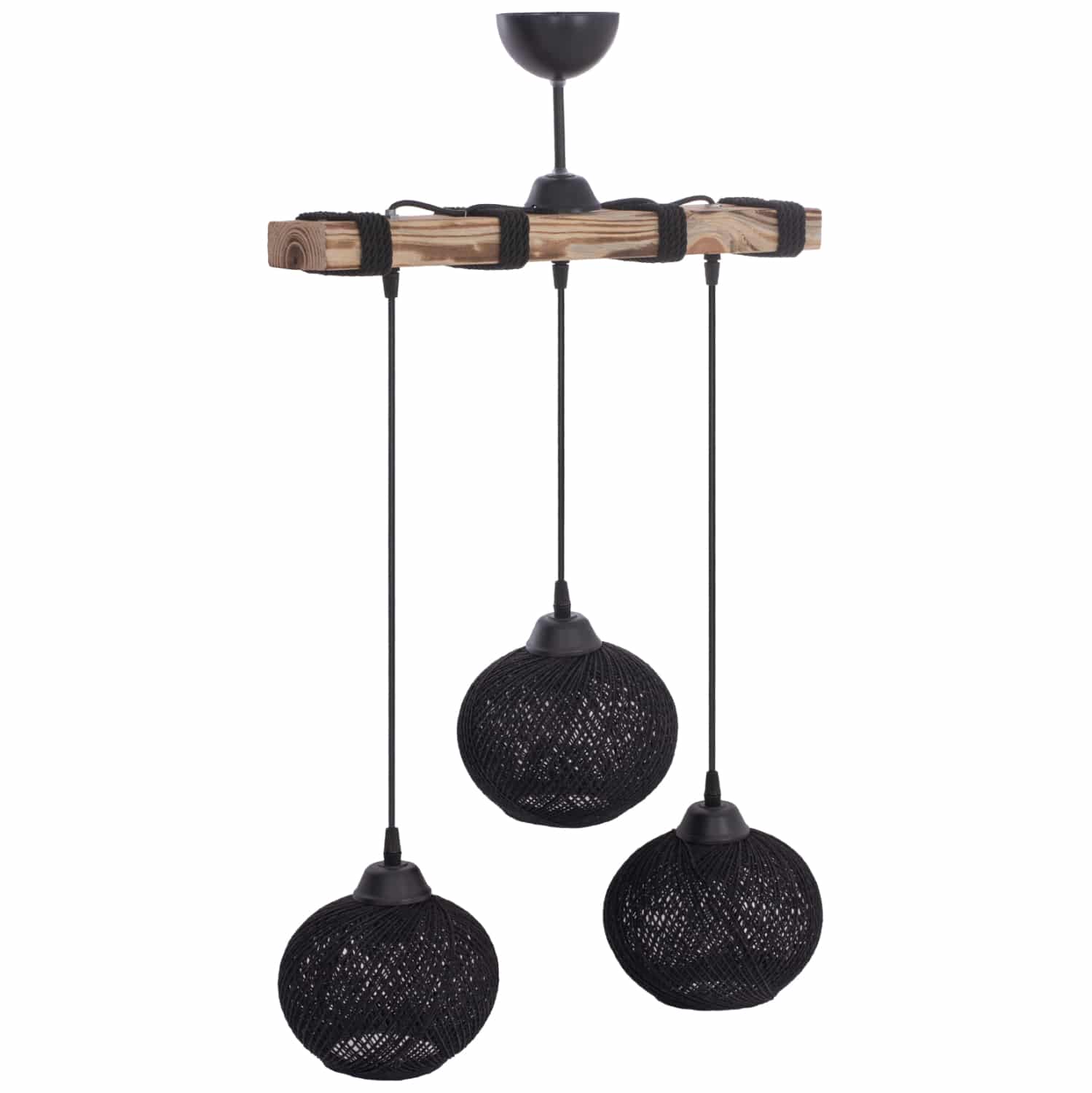 HM7705.01 ΦΩΤΙΣΤΙΚΟ ΟΡΟΦΗΣ ΕΣΩΤΕΡΙΚΟΥ ΧΩΡΟΥ ΤΡΙΦΩΤΟ ΜΕ ΣΦΑΙΡΙΚΑ ΚΑΠΕΛΑ ΑΠΟ ΣΧΟΙΝΙ 50x18x80Y εκ.HM7705.01 - Image 1