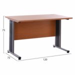 ΓΡΑΦΕΙΟ ΕΠΑΓΓΕΛΜΑΤΙΚΟ VALDEN HM2044.03 ΚΕΡΑΣΙ 120X72X75 εκ. - Image 2