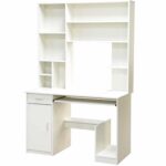 ΓΡΑΦΕΙΟ ΜΕ ΒΙΒΛΙΟΘΗΚΗ-ΡΑΦΙΕΡΑ STATUS ΛΕΥΚΟ HM2032.03 120x55,5x182,5 εκ. - Image 4