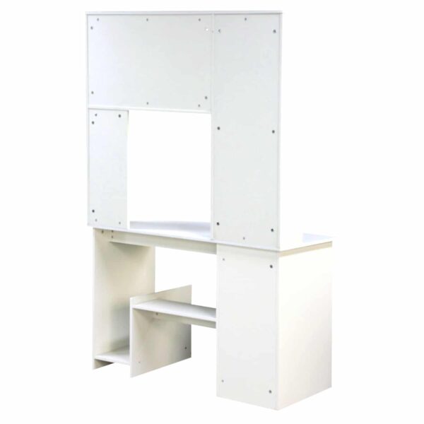 ΓΡΑΦΕΙΟ ΜΕ ΒΙΒΛΙΟΘΗΚΗ-ΡΑΦΙΕΡΑ STATUS ΛΕΥΚΟ HM2032.03 120x55,5x182,5 εκ. - Image 6