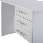 ΓΡΑΦΕΙΟ ΜΕΛΑΜΙΝΗΣ ENSLEY HM2029.05 ΜΕ 3 ΣΥΡΤΑΡΙΑ ΛΕΥΚΟ 120X60X76 εκ. - Image 5