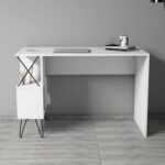 ΓΡΑΦΕΙΟ ΥΠΟΛΟΓΙΣΤΗ ΜΕΛΑΜΙΝΗΣ HM9509.03 ΛΕΥΚΟ ΜΕ ΡΑΦΙΑ 120x60x78.8Yεκ - Image 3