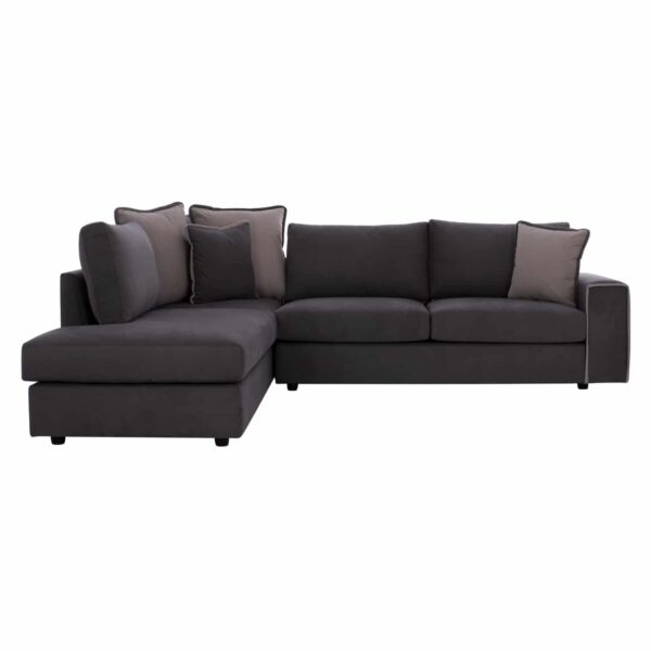 ΚΑΝΑΠΕΣ ΑΡΙΣΤΕΡΗ ΓΩΝΙΑ HOME ΥΦΑΣΜΑ ΑΛΕΚΙΑΣΤΟ ΓΚΡΙ 270x225x90Υεκ. HM3255.01L - Image 3