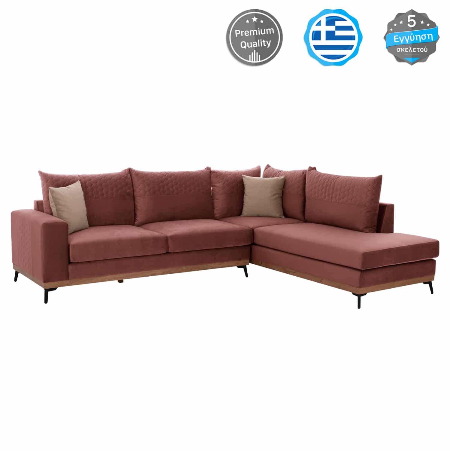 HM3253.02R ΚΑΝΑΠΕΣ ΔΕΞΙΑ ΓΩΝΙΑ MESINA ΥΦΑΣΜΑ ΑΛΕΚΙΑΣΤΟ ΣΑΠΙΟ ΜΗΛΟ 290Χ240Χ94Υεκ. HM3253.02R - Image 1