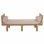 ΚΑΝΑΠΕΣ ΕΞΩΤΕΡΙΚΟΥ ΧΩΡΟΥ CHARMELLA HM9659 ΦΥΣΙΚΟ RATTAN-ΜΠΕΖ ΜΑΞΙΛΑΡΙΑ 187x69x76Yεκ. - Image 3