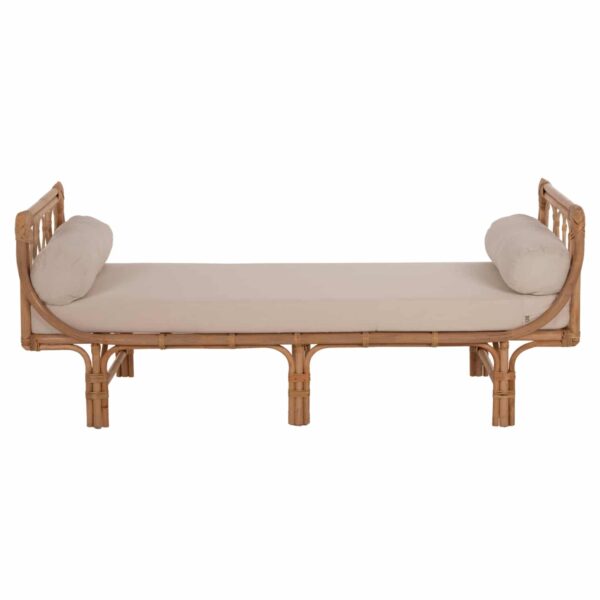 ΚΑΝΑΠΕΣ ΕΞΩΤΕΡΙΚΟΥ ΧΩΡΟΥ CHARMELLA HM9659 ΦΥΣΙΚΟ RATTAN-ΜΠΕΖ ΜΑΞΙΛΑΡΙΑ 187x69x76Yεκ. - Image 3