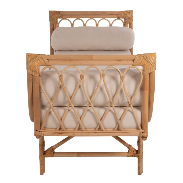 ΚΑΝΑΠΕΣ ΕΞΩΤΕΡΙΚΟΥ ΧΩΡΟΥ CHARMELLA HM9659 ΦΥΣΙΚΟ RATTAN-ΜΠΕΖ ΜΑΞΙΛΑΡΙΑ 187x69x76Yεκ. - Image 4