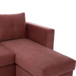 ΚΑΝΑΠΕΣ ΓΩΝΙΑ ΑΝΑΣΤΡΕΨΙΜΗ PONZA ΥΦΑΣΜΑ ΑΛΕΚΙΑΣΤΟ ΣΑΠΙΟ ΜΗΛΟ 200x140x88Υεκ. HM3251.02 - Image 6