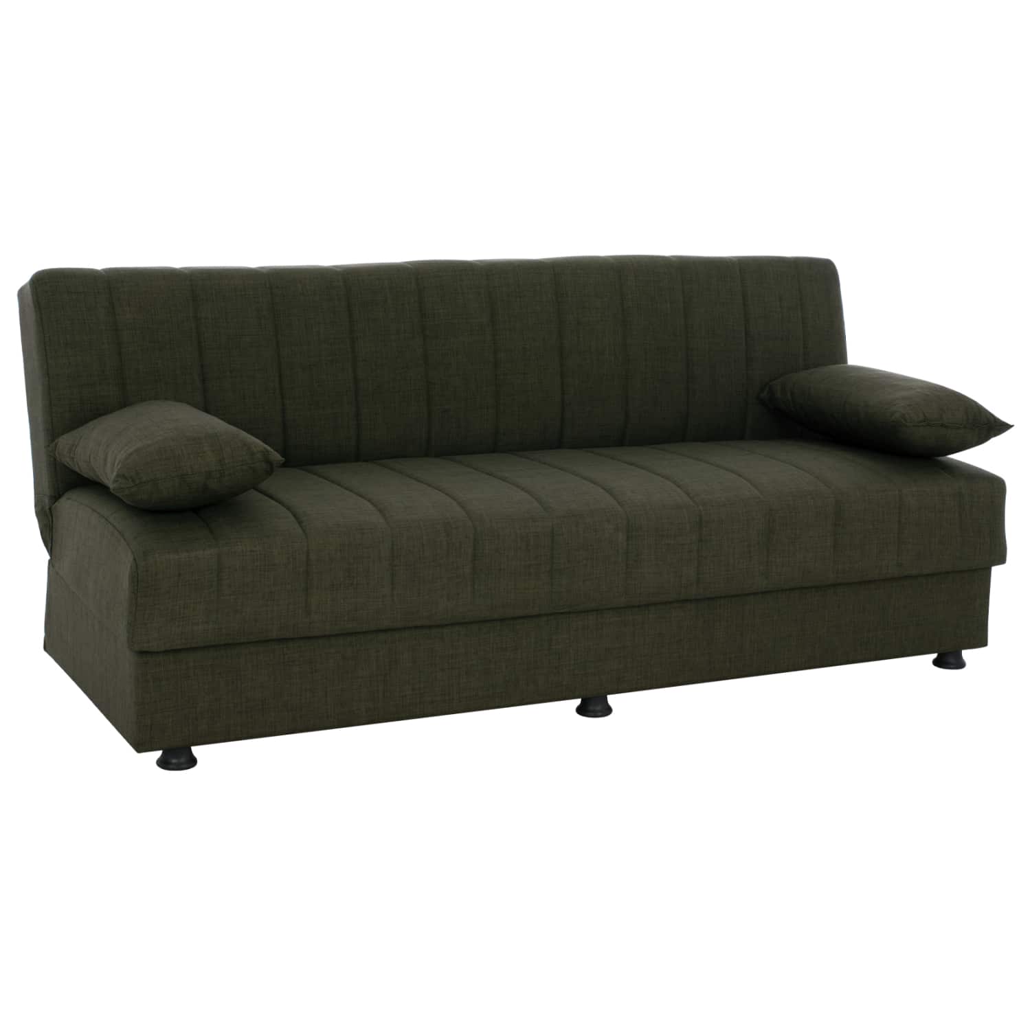 HM3239.05 ΚΑΝΑΠΕΣ ΚΡΕΒΑΤΙ ANDRI ΤΡΙΘΕΣΙΟΣ DARK OLIVE HM3239.05 180x72x77 εκ. - Image 1