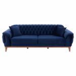 ΚΑΝΑΠΕΣ ΚΡΕΒΑΤΙ BENNINGTON ΤΡΙΘΕΣΙΟΣ ΜΠΛΕ HM3249.18 240x95x80 εκ. - Image 4