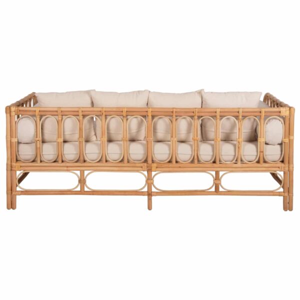 ΚΑΝΑΠΕΣ-ΚΡΕΒΑΤΙ ΕΞ. ΧΩΡΟΥ LIGNANO HM9660 RATTAΝ ΦΥΣΙΚΟ-ΜΠΕΖ ΜΑΞΙΛΑΡΙΑ 200x100x75Υεκ. - Image 5