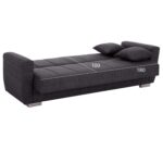 ΚΑΝΑΠΕΣ ΚΡΕΒΑΤΙ POLYA ΤΡΙΘΕΣΙΟΣ HM3240.03 ΓΚΡΙ 215x85x76Υ εκ. - Image 3