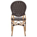 ΚΑΡΕΚΛΑ ΑΛΟΥΜΙΝΙΟΥ BAMBOO LOOK ΜΕ ΚΑΦΕ PE RATTAN HM5925.01 47x58x95Yεκ. - Image 6