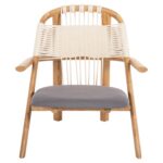 ΠΟΛΥΘΡΟΝΑ CRAFT HM9413.01 ΑΠΟ ΦΡΑΞΙΝΟ ΚΑΙ ΣΧΟΙΝΙ ΦΥΣΙΚΟ 81x76x81Y εκ. - Image 3
