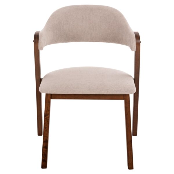 ΚΑΡΕΚΛΑ RIDER HM9734.02 RUBBERWOOD ΣΕ ΚΑΡΥΔΙ-ΥΦΑΣΜΑ ΕΚΡΟΥ 59x59x83Yεκ. - Image 3